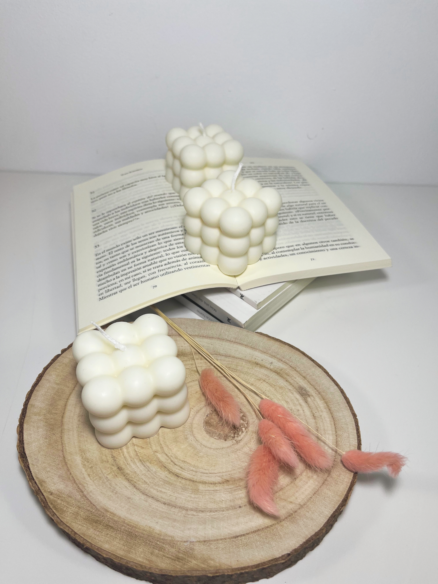 Vela Cubo de Burbujas