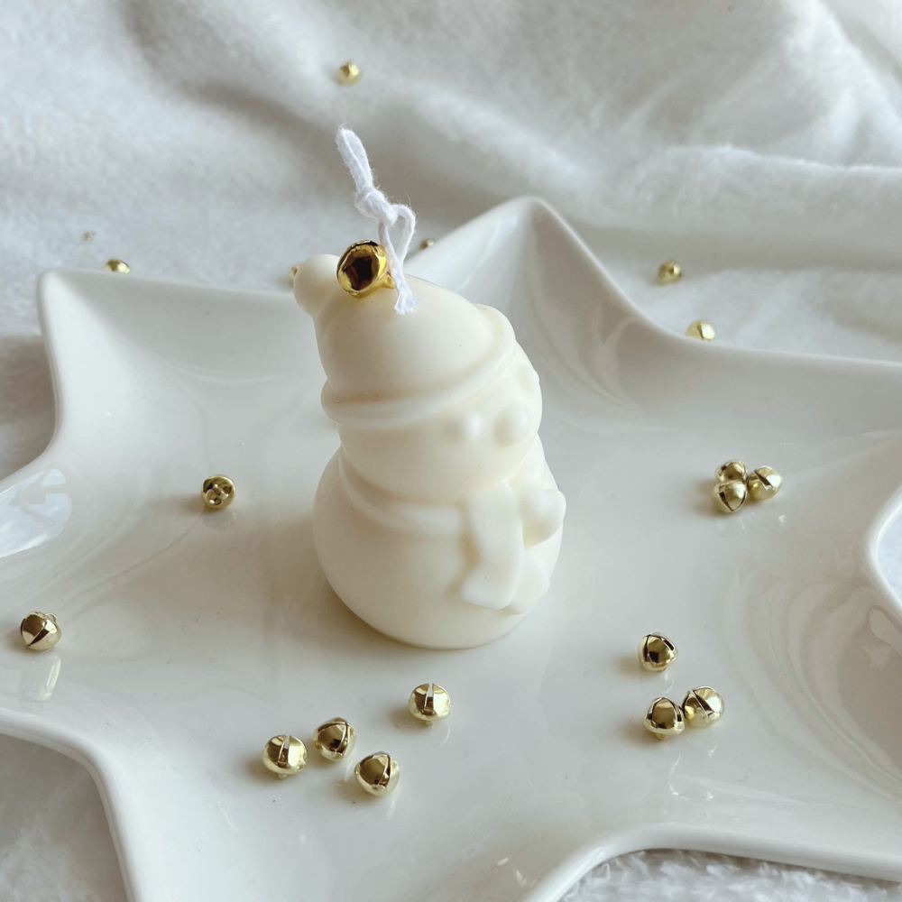 Vela Muñeco De Nieve