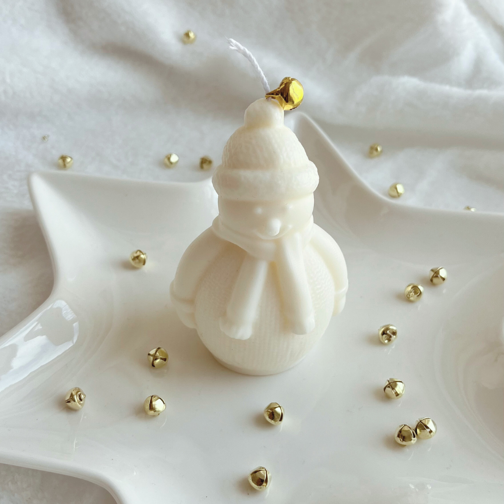 Vela Muñeco De Nieve