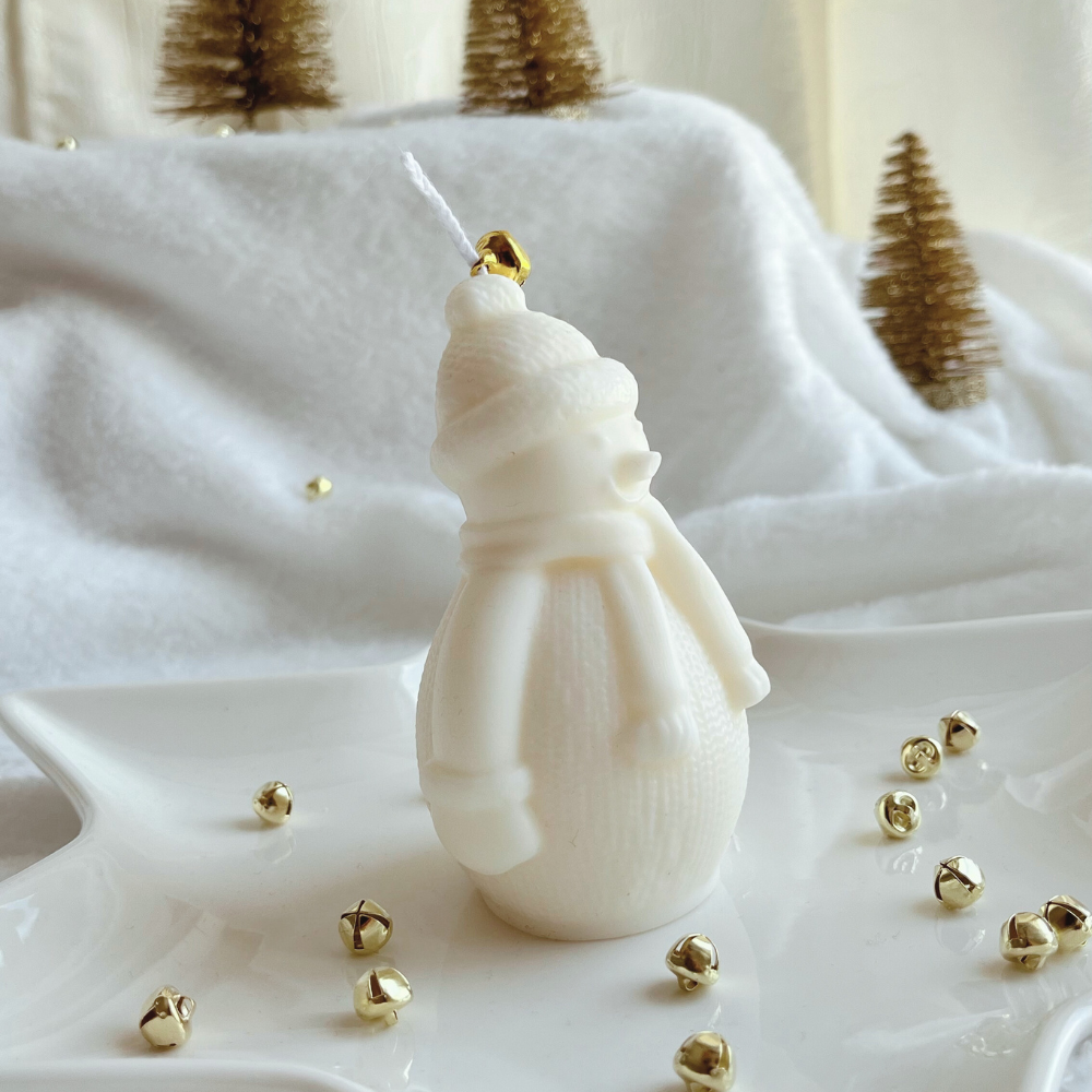 Vela Muñeco De Nieve